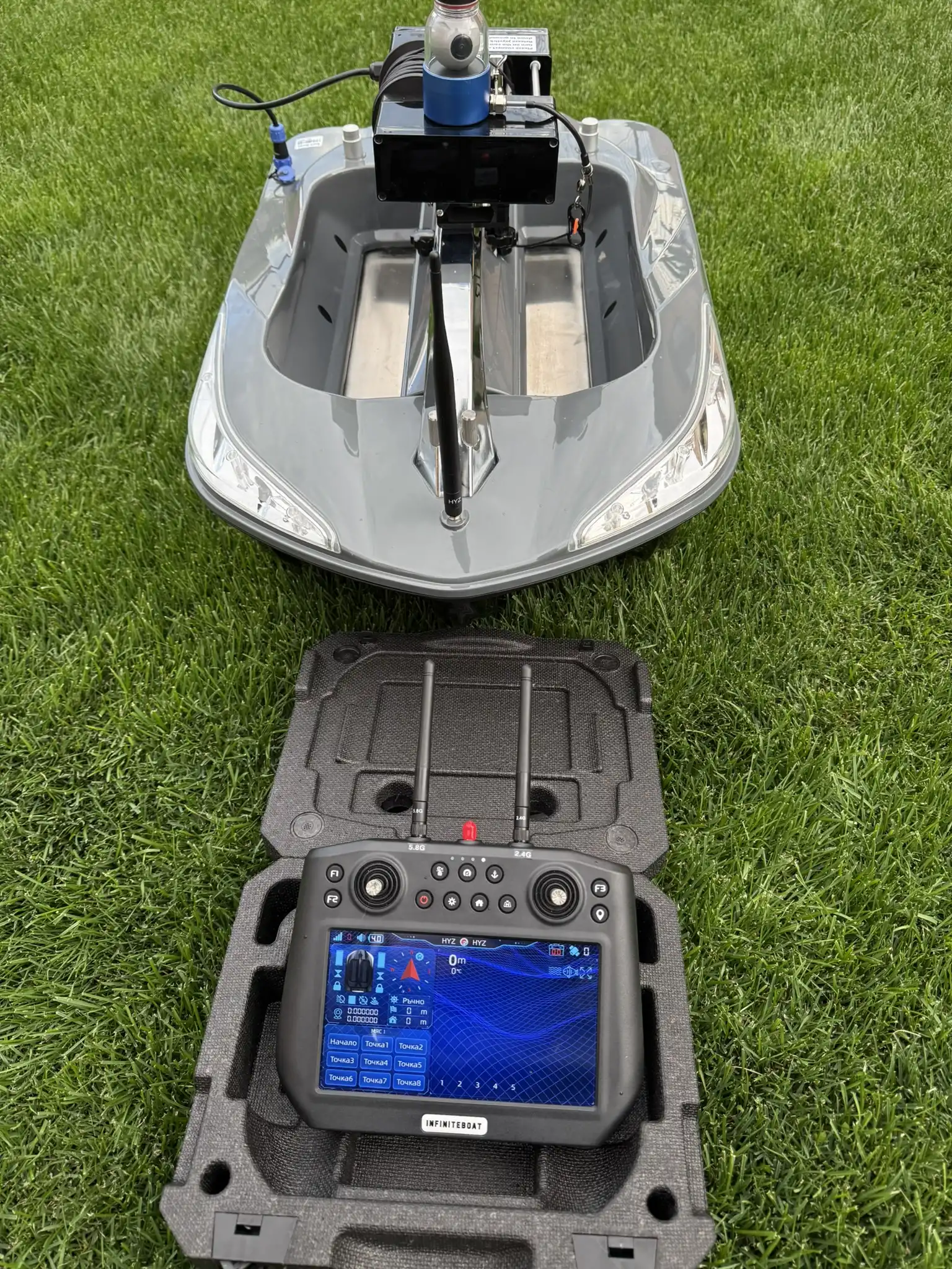 BaitVision 360 smart bait boat with HD camera and sonar